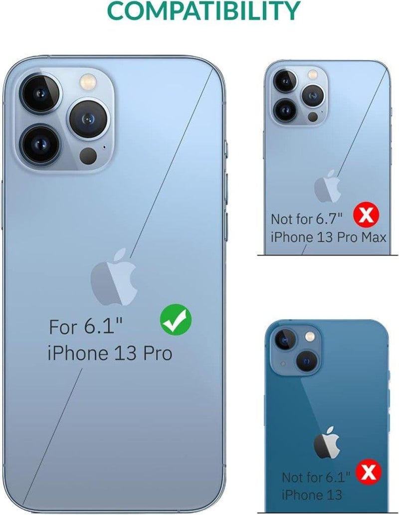 iPhone 13 Pro 5G Rózsaszín Bőr Tok Pénztárcával és Állvánnyal