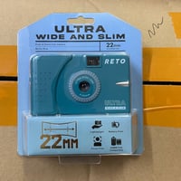 RETO kék, újratölthető 35mm-es analóg fényképezőgép széles látószögű objektívvel 10