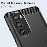 Motorola Edge+ 2022 Karbon Védőtok - Fekete, Ütésálló 7