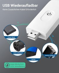 DEWENWILS Olvasólámpa Csipesszel - USB Tölthető, Borostyán Fény, Kék Fény Szűrő, 4 Fokozatú Fényerő, Állítható Szögű Könyvlámpa Gyerekeknek 3