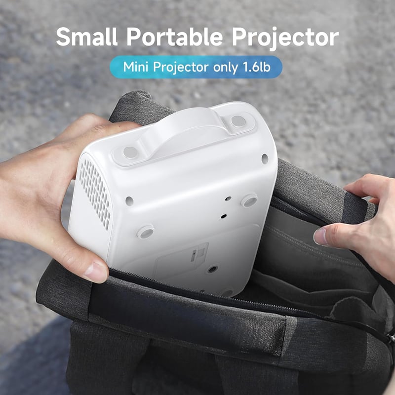 XIWBSY Bluetooth Mini Projektor 2024 - Hordozható Okos Kivetítő