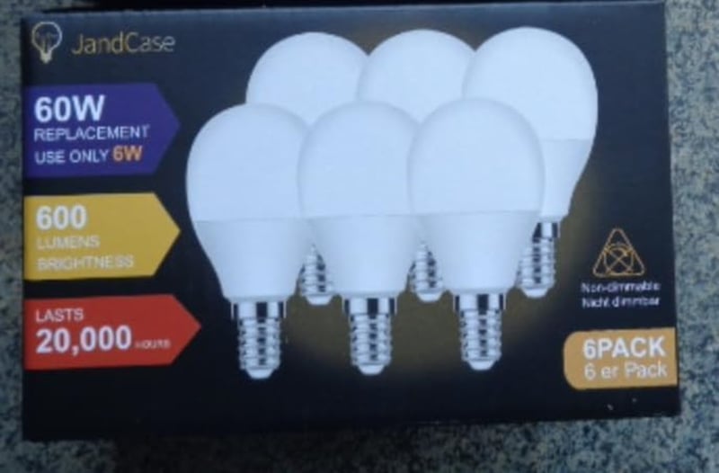 Philips E14 LED izzó, 6W, meleg fehér, 6 db-os csomag