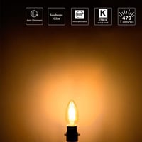 Edison E14 Dimmelhető LED Gyertyaizzó 4,5W, Vintage 2700K Meleg Fény 4