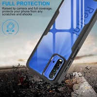 Xiaomi Redmi 9T / Poco M3 360°-os átlátszó védőtok beépített kijelzővédővel, fekete 6