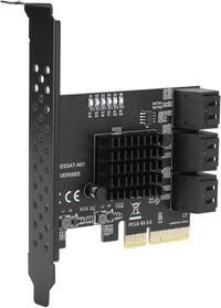 ASHATA PCIe 6 portos SATA 3.0 bővítőkártya SSD és HDD-hez 4