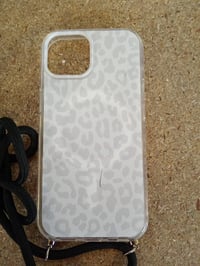 Husă Coalbooliy pentru iPhone 15 (6,1") cu model leopard transparent, compatibilă cu MagSafe și cu șnur pentru gât — suprafață zgâriată (stare: vezi a 2-a poză) 2