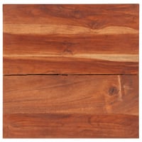 Blat de masă vidaXL din lemn masiv de salcâm 60x60 cm, grosime 25-27 mm — defect — defect, pentru piese: blat rupt în două (stare: vezi a 2-a imagine) 1