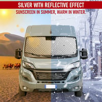 FIAT Ducato hővédő napellenző szett (3db) - MaxEarn belső szélvédőtakaró 2006-2021 modellekhez 5