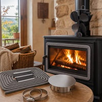 Balík pre komfort krbu: 14mm tesniaca šnúra + ventilátor + 2 krúžky + 100mm krytka 1