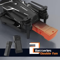 FAKJANK X19 Mini Drón HD 720P Kamerával - WiFi FPV Élő Közvetítés, 2 Kamera, Magasságtartás, Fejnélküli Mód, 3D Flip, 2 Akkumulátor, 20 Perc 7