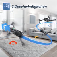DEERC D70 Összecsukható Drón 720P Kamerával - Gyerekeknek és Kezdőknek, Hosszú Repülési Idő, Mobiltelefon Irányítás, 360° Forgás, Beltéri Ha 8