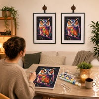 Kreatív maliarsky set: 1x obraz 30x40cm + 2x rám + 2x háčik + PVC obrus 1