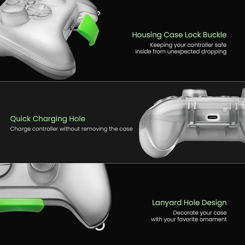 Xbox Series X/S kontroller tok - TomToc ütésálló védőtok, könnyű, pormentes tárolás