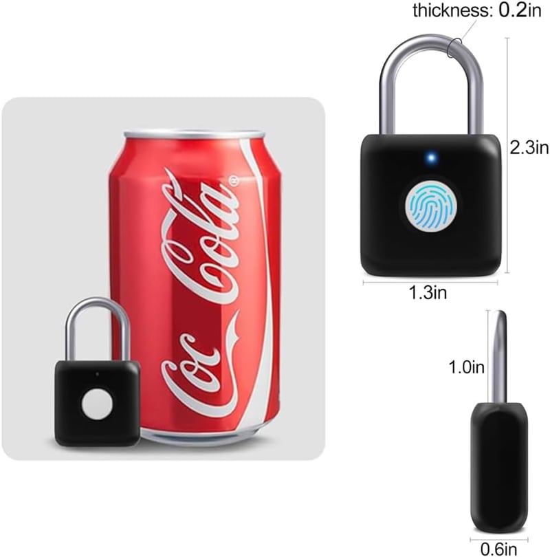 eLinkSmart Bluetooth Ujjlenyomatos Lakat 1000 Felhasználónak - Okos Zár Táskához, Szekrényhez