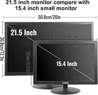 Thinlerain 15,4" HD Monitor 1400x900 Felbontással - Beépített Hangszórókkal, HDMI/VGA Csatlakozással, VESA Kompatibilis, PC/PS4/Xbox/Switch  3