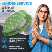 Sanilo Kaktusz Mintás WC Ülőke Lassú Záródással - Fából Készült, Könnyen Szerelhető, Strapabíró Zsanérokkal, Állítható Méretű Toalett Fedél 8