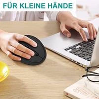 seenda Ergonomikus Vezeték Nélküli Egér - Vertikális Kialakítás, 2.4G USB Vevővel, 3 DPI Szint, 6 Gombos, Csendes Kattintás, PC/Laptop Kompa 5