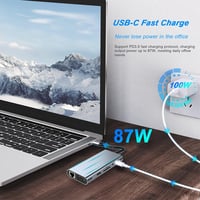 11 az 1-ben USB-C Hub MacBookhoz: 4K HDMI, VGA, Ethernet, Kártyaolvasó 6