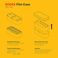Kodak retro acél filmtároló doboz 120/135 tekercsekhez, fekete 9
