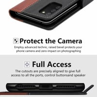 Samsung Galaxy A12/M12 Mágneses Flip Bőrtok - Vékony, Fekete 2