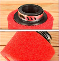 RUTUT 38mm Univerzális Piros Légszűrő Motorkerékpárhoz, ATV-hez, Quadhoz, 50-150cc GY6 Motorokhoz 3