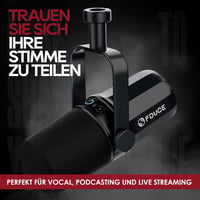 FDUCE SL40 Profi Streaming Mikrofon USB/XLR Csatlakozással, Beépített Fejhallgató Kimenettel - Black, SL40 USB, XLR 2