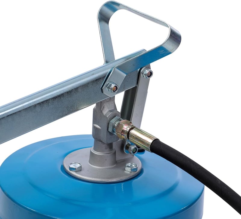 KATSU Tools Kézi Zsírzópumpa 16L - Hordozható Kenőanyag Adagoló Járművekhez és Gépekhez, 2000 psi/137 bar Nyomással, Alumínium Fejjel (48112