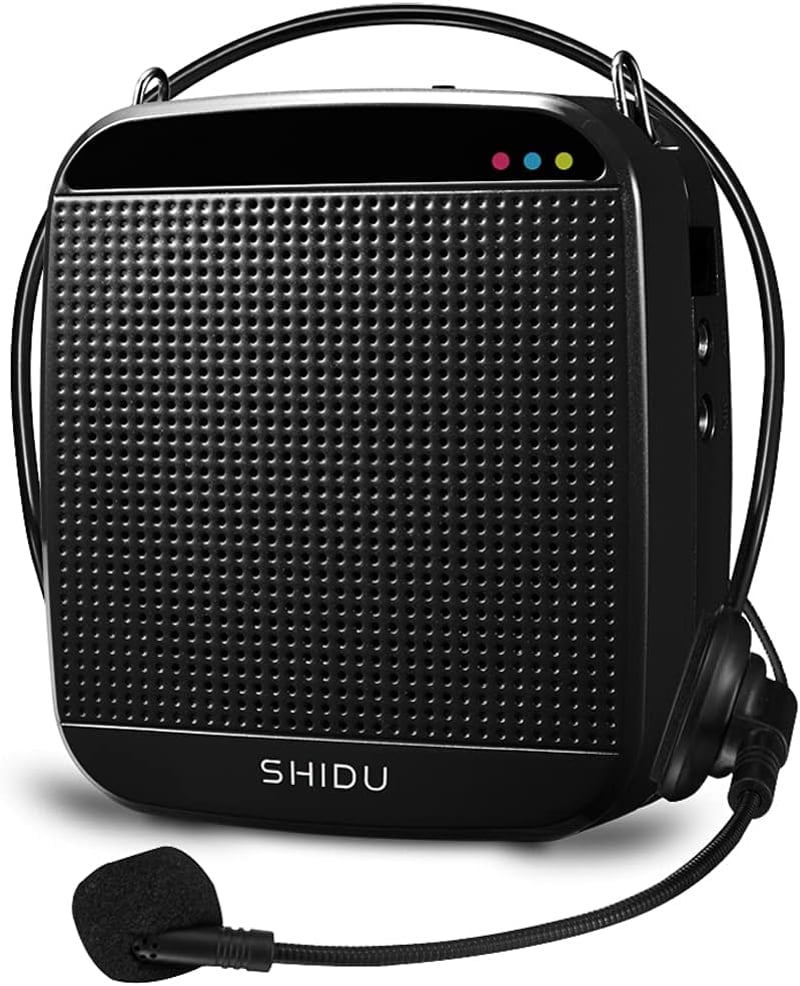 SHIDU 15W hordozható hangosító mikrofon és headset - tanároknak, idegenvezetőknek