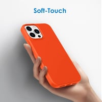 iPhone 13 Pro Max Ütésálló Szilikon Tok - Téglavörös, Vezeték Nélküli Töltés 4