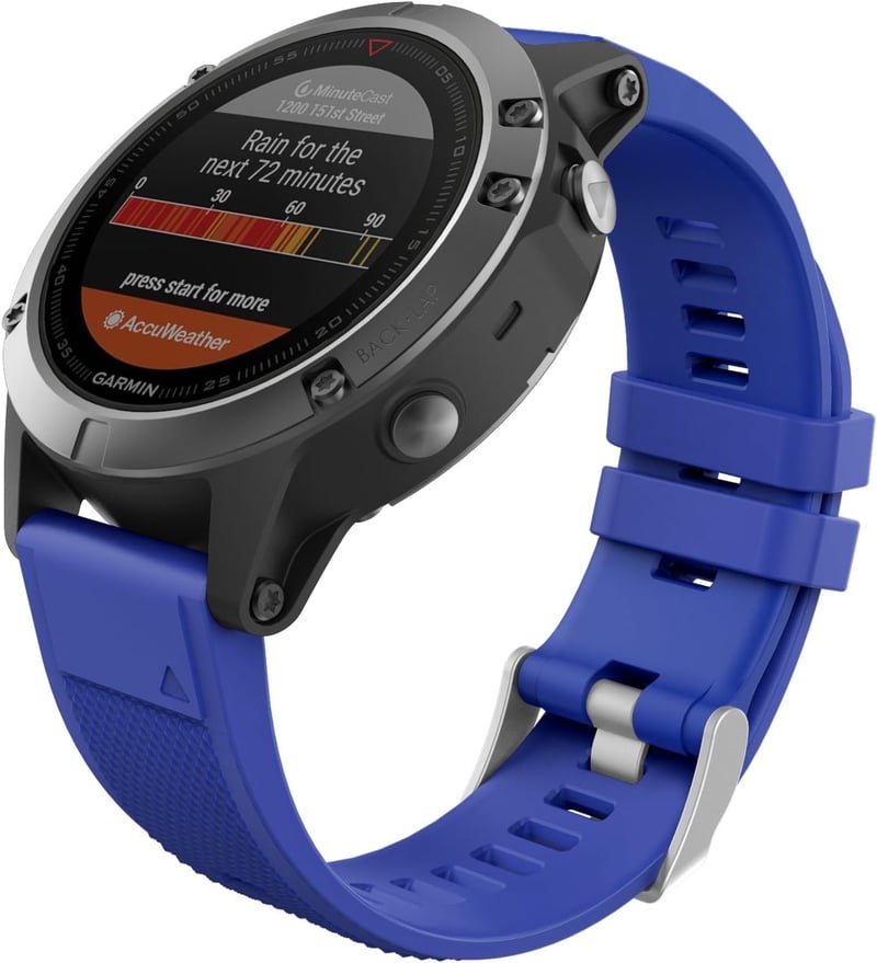 MoKo 22mm Szilikon Óraszíj Garmin Fenix 5/6/7, Forerunner 935/945/955/965, Approach S60/S62/S70 Okosórákhoz - Gyorscsatlakozós Csuklópánt, K