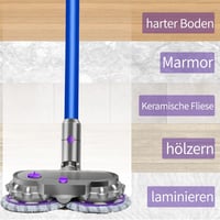 Dyson V15 V11 V10 V8 V7 elektromos felmosó feltét, levehető víztartállyal és dupla forgófejjel 3