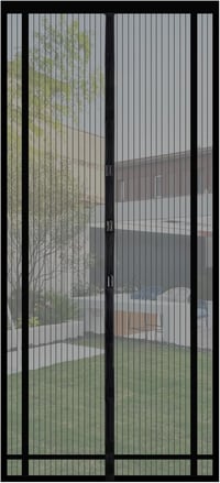 Sekey Mágneses Szúnyogháló Erkélyajtóra 160x230 cm - Fúrás Nélkül Felszerelhető, Méretre Vágható Rovarháló Ajtófüggöny Fekete 1