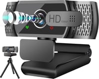 Neefeaer Full HD Webkamera Mikrofonnal és Lencsevédővel - 110° Széles Látószög, USB 1