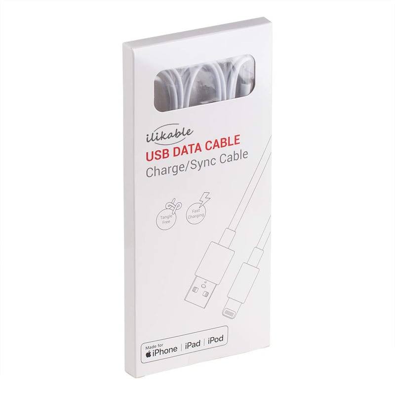 iPhone Lightning töltőkábel szett, 3db 2m MFi tanúsított, iPhone 14-6s/iPad/AirPods