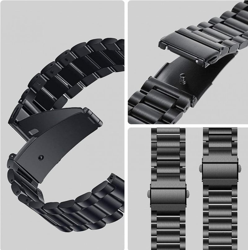 Samsung Galaxy Watch 4 fekete rozsdamentes acél óraszíj - Újracsomagolt