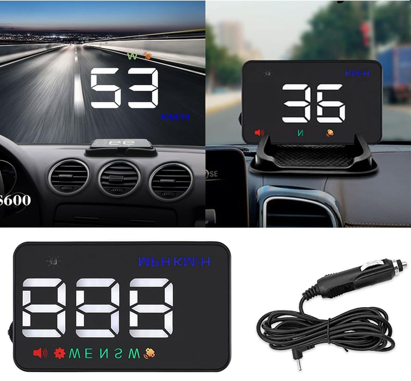 BLESYS 3,5" GPS HUD Szélvédőre Vetített Sebességmérő Nagy Kijelzővel