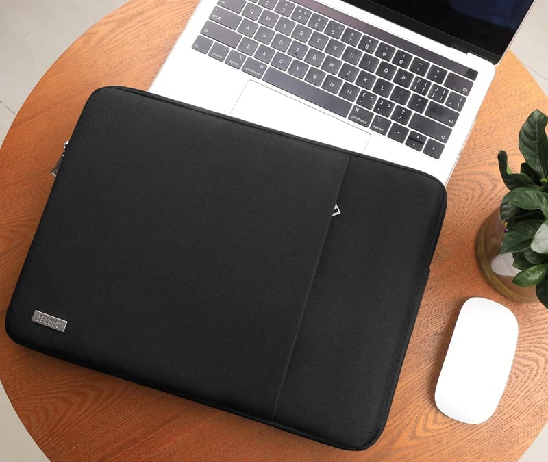 TECOOL 15,6" Vízálló Laptop Táska HP Dell Lenovo Acer ASUS Samsung Notebookokhoz - Fekete