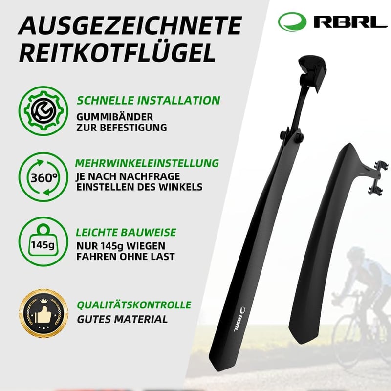 RBRL 700C Országúti Kerékpár Sárvédő Szett - Gyorskioldós, 20-24 Colos Összecsukható Biciklikhez