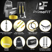 PrimaFIT Pro Speed állítható ugrálókötél - crossfit, boxedzés, fitness, alumínium markolat, tartalék kábellel 2
