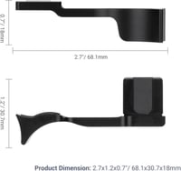 Leica Q3 fémmarkolat - JJC prémium hüvelykujjtámasz jobb fogásért 7