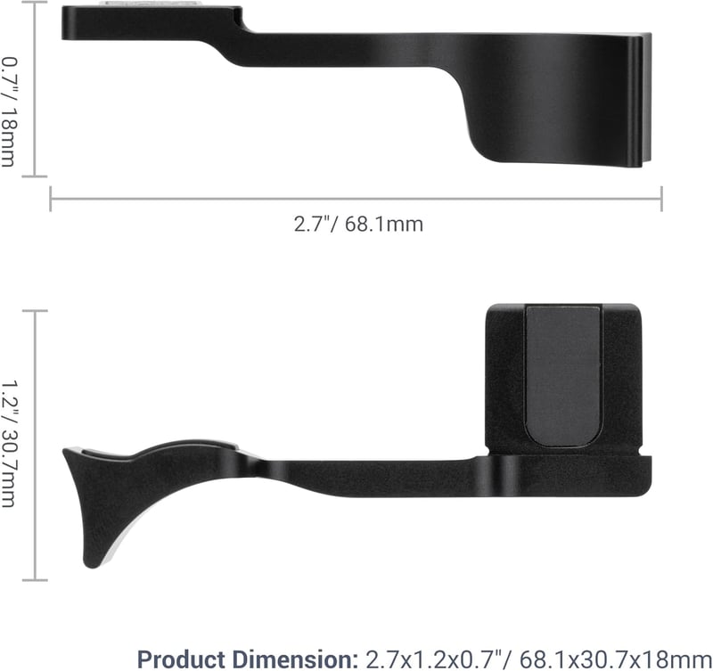 Leica Q3 fémmarkolat - JJC prémium hüvelykujjtámasz jobb fogásért