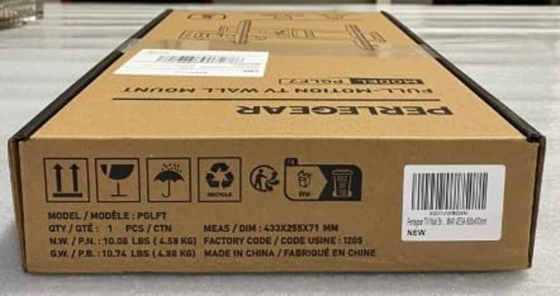 Perlegear TV tartó 37-70" LED LCD Plasma görbült lapos TV-hez 60kg VESA 400x400