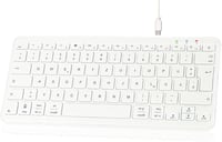 Qulose ultravékony ergonomikus bluetooth billentyűzet iPadhez - német QWERTZ, fehér 1