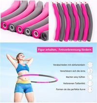 Dream Loom szétszedhető súlyozott hullahoppkarika felnőtteknek - Profi zsírégető edzőeszköz 2