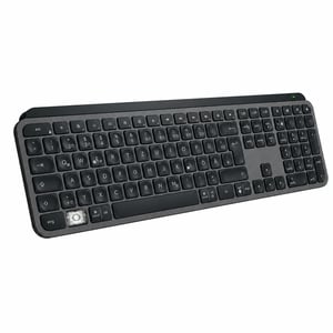 Logitech MX Keys S bežična tipkovnica, grafitna boja — neispravna, za dijelove/popravak (stanje: vidi 2. sliku)