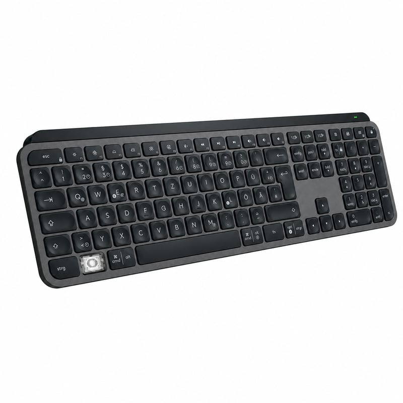 Bezdrôtová klávesnica Logitech MX Keys S, grafitová — chybná, na súčiastky/na opravu (stav: pozri 2. obrázok)