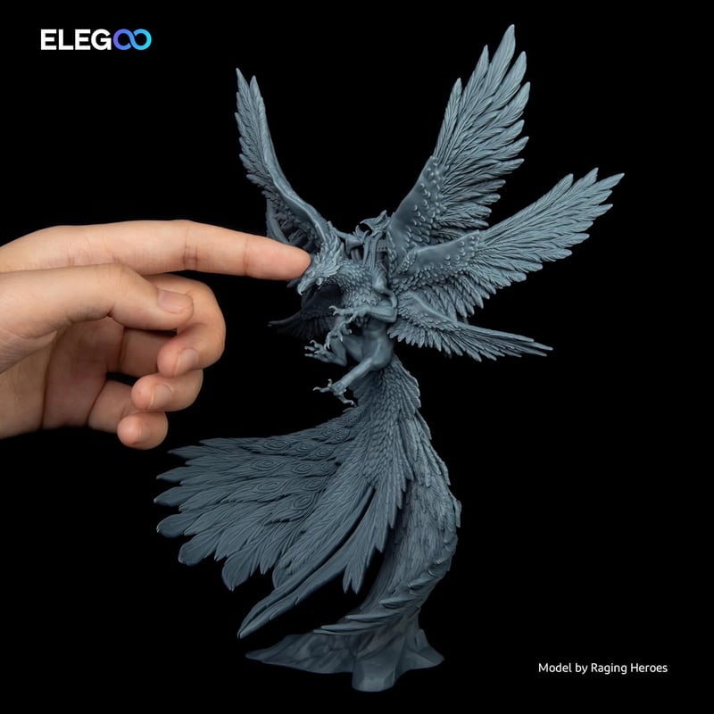 ELEGOO 8K Fotopolimer Műgyanta 3D Nyomtatóhoz - 405nm UV Szürke Gyanta Saturn 2 8K LCD Nyomtatókhoz - 1000g