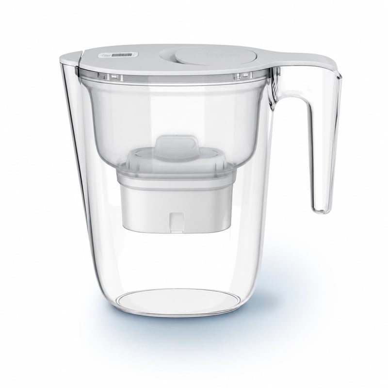 Filtračná kanvica Philips 2,6 l s rýchlym prietokom, elektronická — chýba ochucovacia a náhradná filtračná vložka (stav: pozri 2. obrázok)
