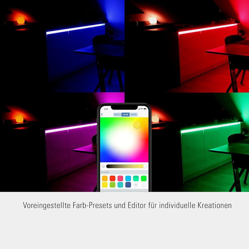 Eve Light Strip Okos LED Szalag - Színes Hangulatvilágítás Otthonra, 2 Méteres, Állítható RGB Fénycsík, HomeKit Kompatibilis
