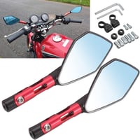 Kawasaki, Suzuki, Honda motorokhoz - Piros, kék tükrözésű KATUR visszapillantó tükör, 8-10mm 1
